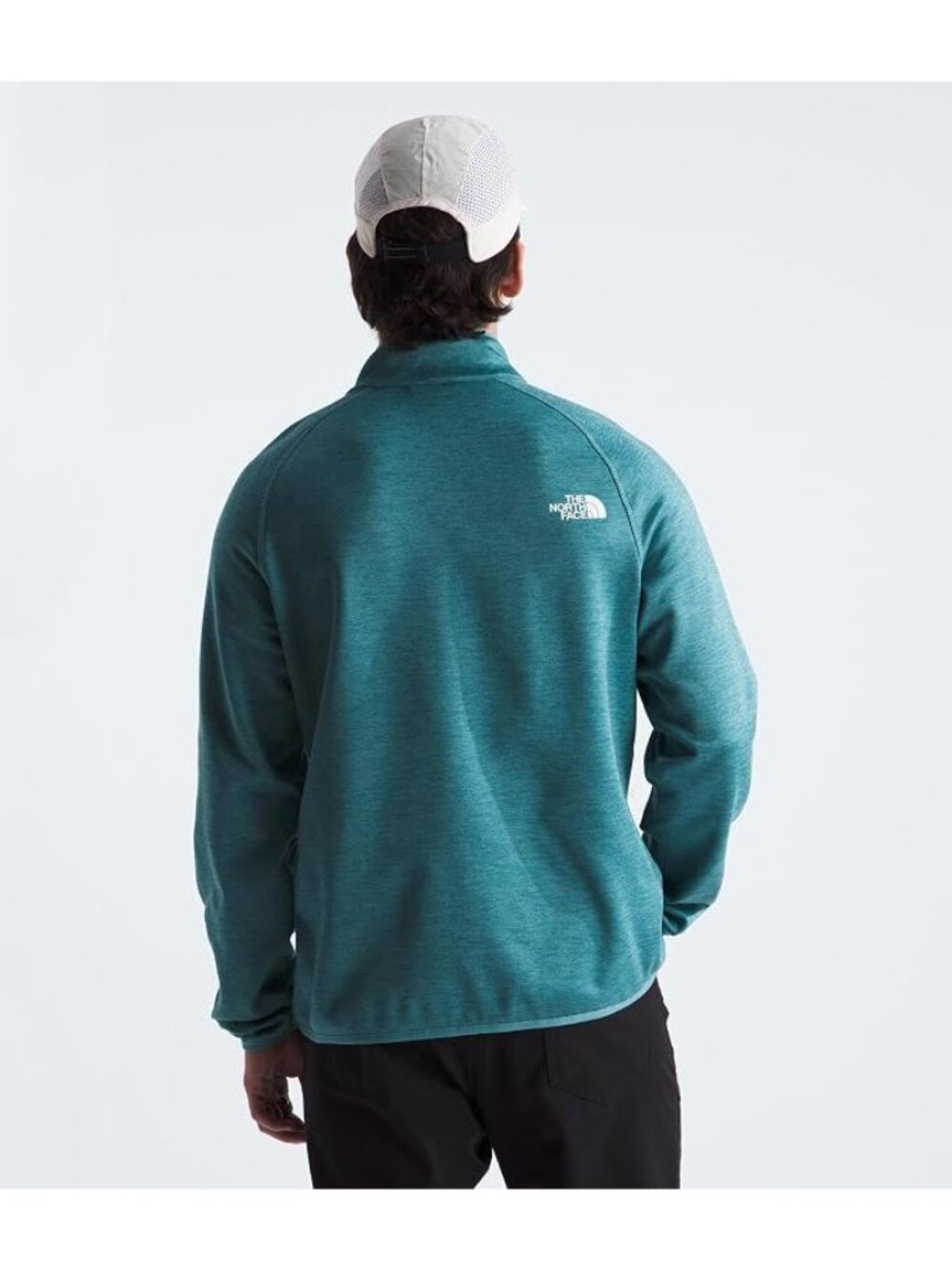 The North Face Canyonlands Large Half Zip Pullover Long Sleeve Aqua Fleece NEW - Picture 2 of 8